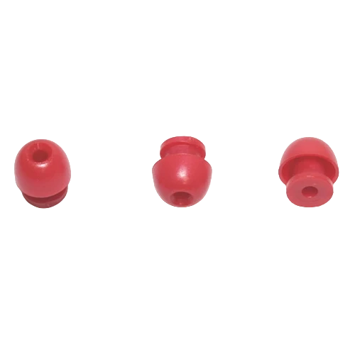 [ZB073.AR05] OAE ear tips for Titan, AT235 (with transparent probe tip), new MT10, Eclipse (with a transparent probe tip), MI24, Maico easy Tymp / 11 mm, red / 10 pcs / pack