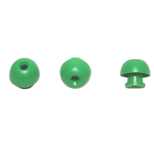 [ZB073.AR23] OAE ear tips for Titan, AT235 (with transparent probe tip), new MT10, Eclipse (with a transparent probe tip), MI24, Maico easy Tymp / 13 mm, green / 100 pcs / pack