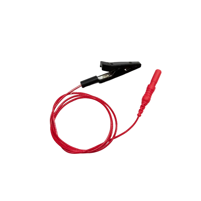 [ZB051.AR26] Sanibel electrode cable with crocodile clips, 50 cm, red