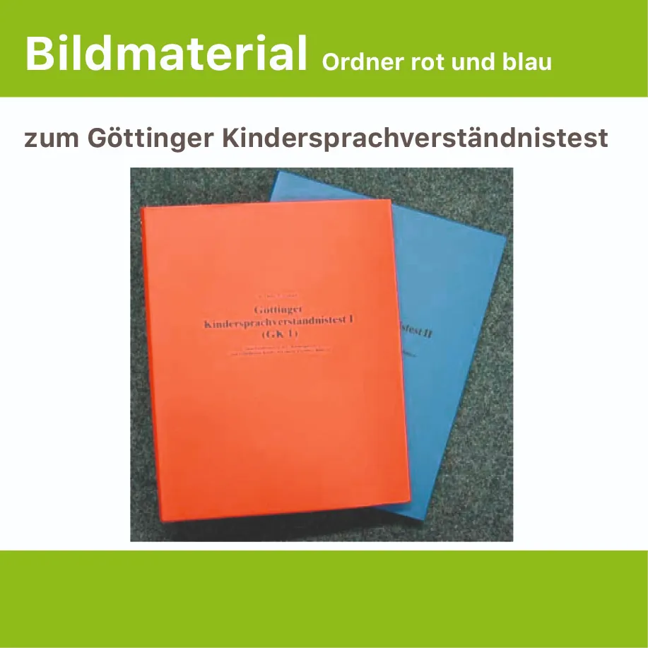 [DT001.AR05] Picture material for the Göttingen children's speech comprehension test (red and blue folder)
