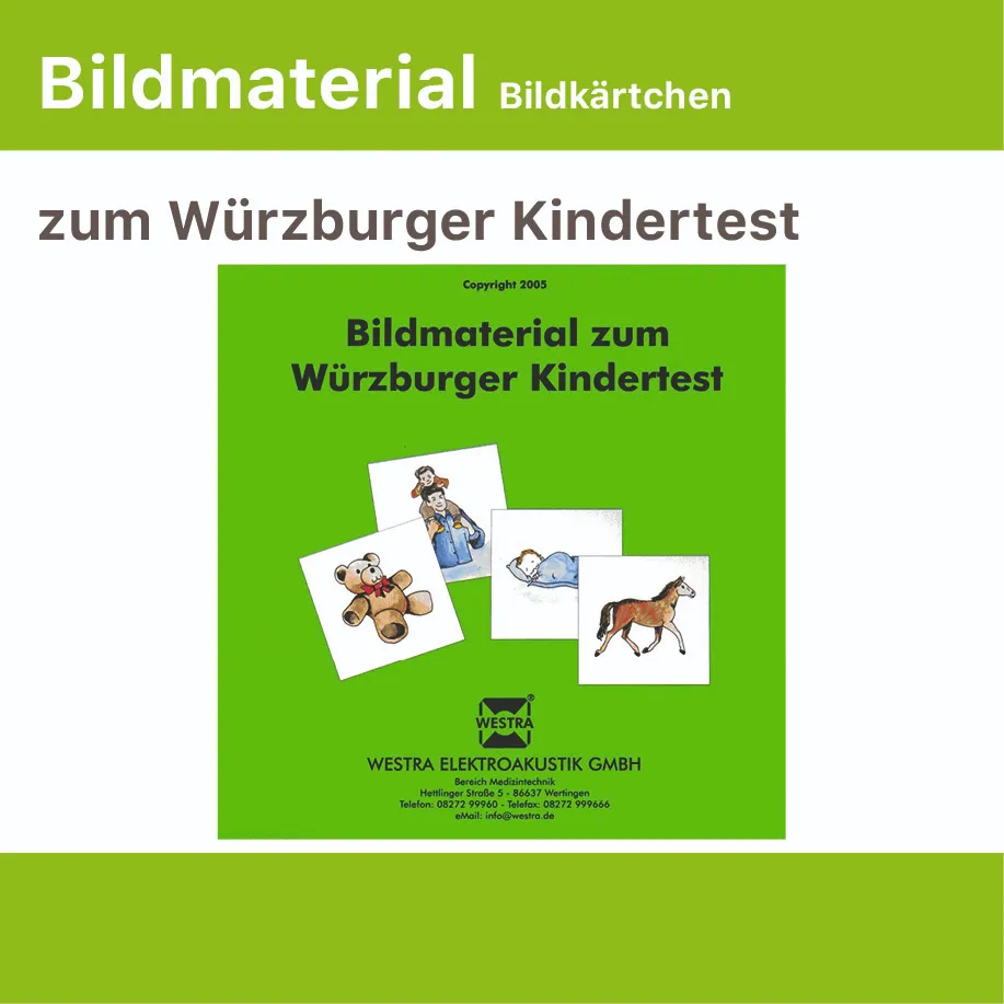 [DT001.AR17] Picture material for the Würzburg children's test I and II (picture cards)