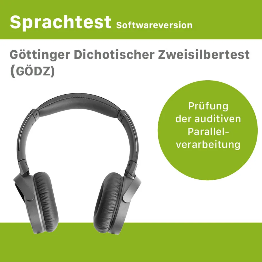 [HW120.OP25] Softwareversion - Göttinger Dichotischer Zweisilbertest (GÖDZ)